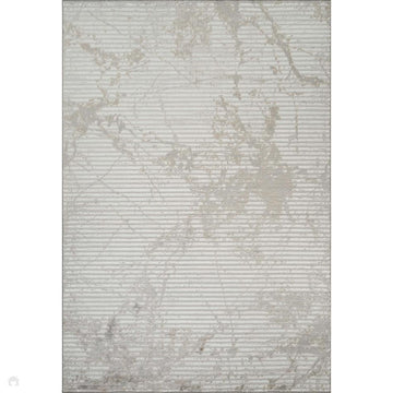 Perla Molten PER02 Modern Abstract Distressed Metallic Shimmer Soft Textured Polyblend Short Pile Silver Grey/Pearl White/Steel/Smoke Taupe/Gunmetal Rug-Desire Rugs-Rug Love - The Most Loved Rug Store